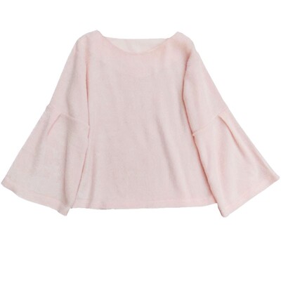 日单喇叭袖毛衣女宽松外贸出口