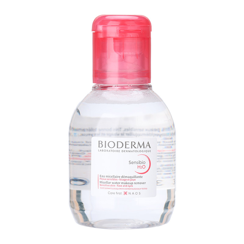 Bioderma贝德玛法国贝德玛卸妆水粉水100ml中小样 清洁毛孔眼唇脸