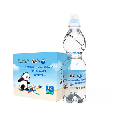 BeBi意大利进口阿尔卑斯天然泉水低钠淡矿宝宝饮用水运动瓶盖小瓶