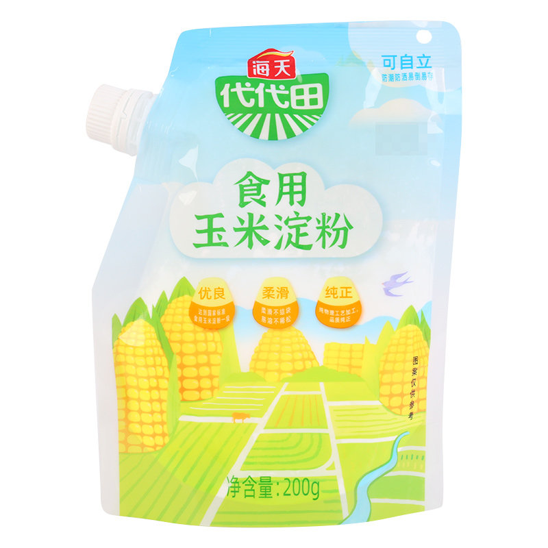 海天玉米淀粉200g*3袋家用马铃薯烘焙原料勾芡专用粉食用一级生粉