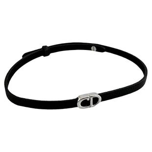 真皮呀~ 轻奢字母项链小众设计纯欲风锁骨链颈链项圈黑色颈带脖子