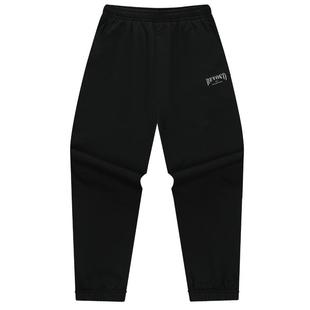 361运动裤加绒卫裤男2025秋冬束脚针织绒里长裤宽松休闲裤男裤子