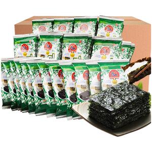 九日韩国进口迷你原味整箱海苔