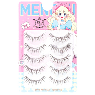 梦鹿【W-57】女团根根分明自然浓密整条一片式假睫毛5对装