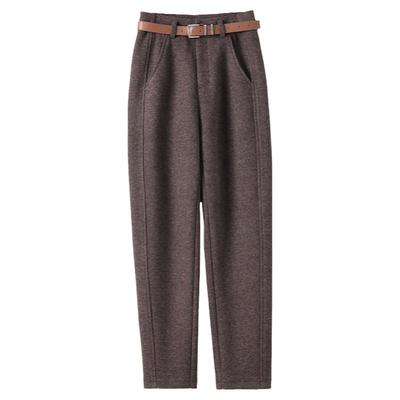 拉夏贝尔休闲高腰哈伦裤女