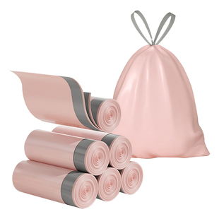 免撕抽绳垃圾袋家用加厚手提式大号厨房宿舍用一次性清洁塑料袋