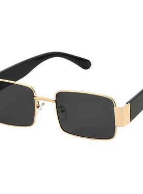 欧美复古高级感防紫外线墨镜女