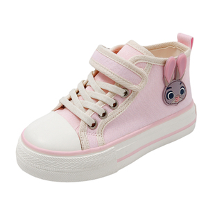 迪士尼兔朱迪联名款儿童鞋女童高帮帆布鞋2025春秋季新款防滑板鞋