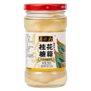 六必居桂花糖蒜白糖蒜甜蒜罐装腌泡火锅大蒜头瓣下饭菜火锅伴侣