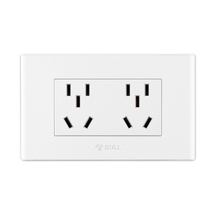 公牛118型开关插座面板模块长方形插板二联双控暗装空调16A带插座