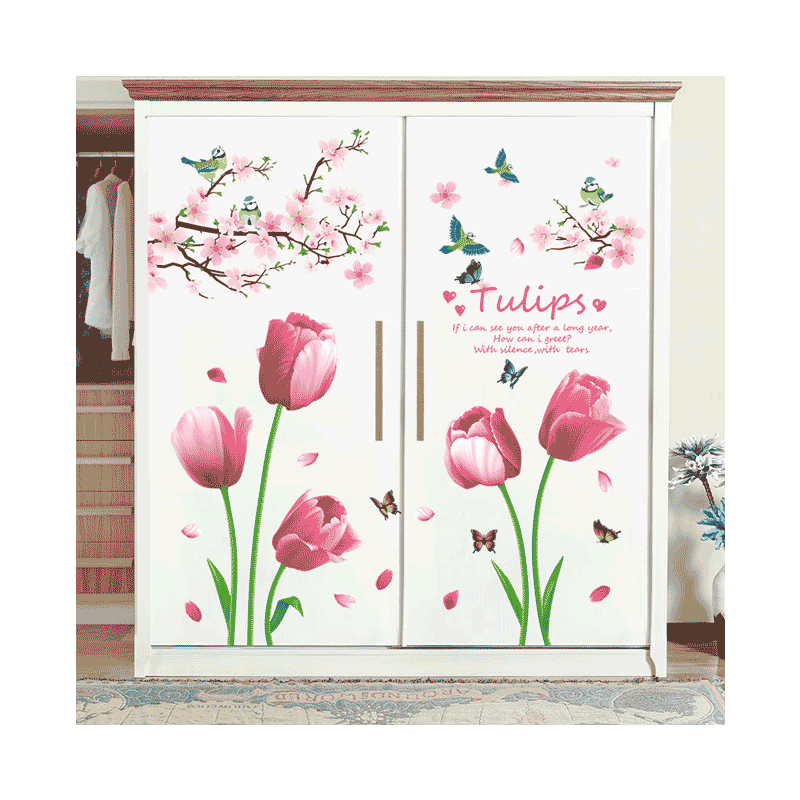 3D立体墙贴温馨衣柜贴纸柜门贴画小图案装饰房间布置墙壁贴花自粘