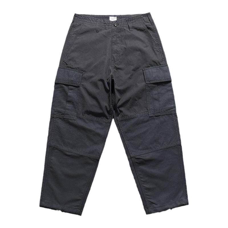 MDNS WTAPS 22AW 余文乐同款军事风工装裤西山彻拼色大口袋缩脚裤