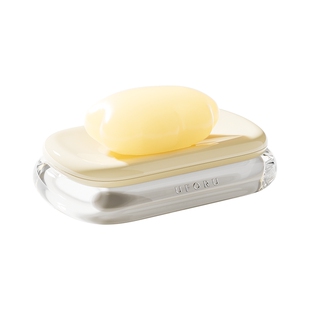 满得达肥皂盒不积水家用大号高颜值卫生间洗漱台双层沥水香皂盒