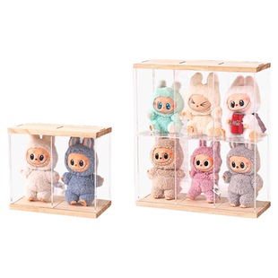 labubu展示盒亚克力拉布布挂件盒星星人搪胶娃娃置物架潮玩收纳盒