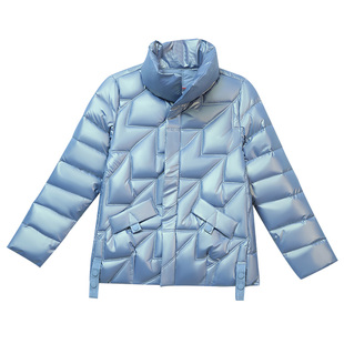 棉服女短款加厚宽松秋冬季妈妈装面包服亮面羽绒棉衣免洗棉袄外套