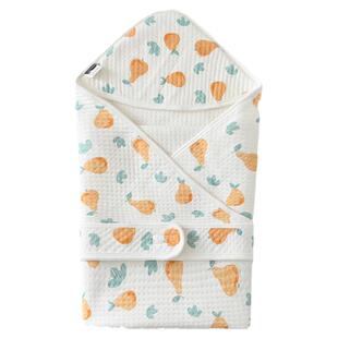 童泰婴儿包被春秋季纯棉新生儿包单初生宝宝抱被夹棉保暖产房包巾