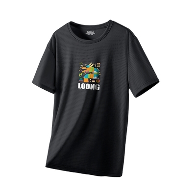 班尼路冰丝网眼短袖T恤男速干