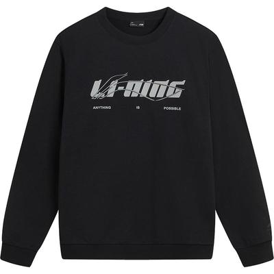 李宁简约松弛风情侣无帽卫衣