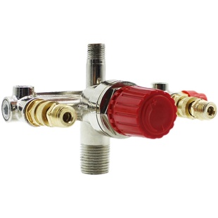 空压机配件气动开关放气阀门加厚铜球阀2分4分内外丝气泵拉阀针阀