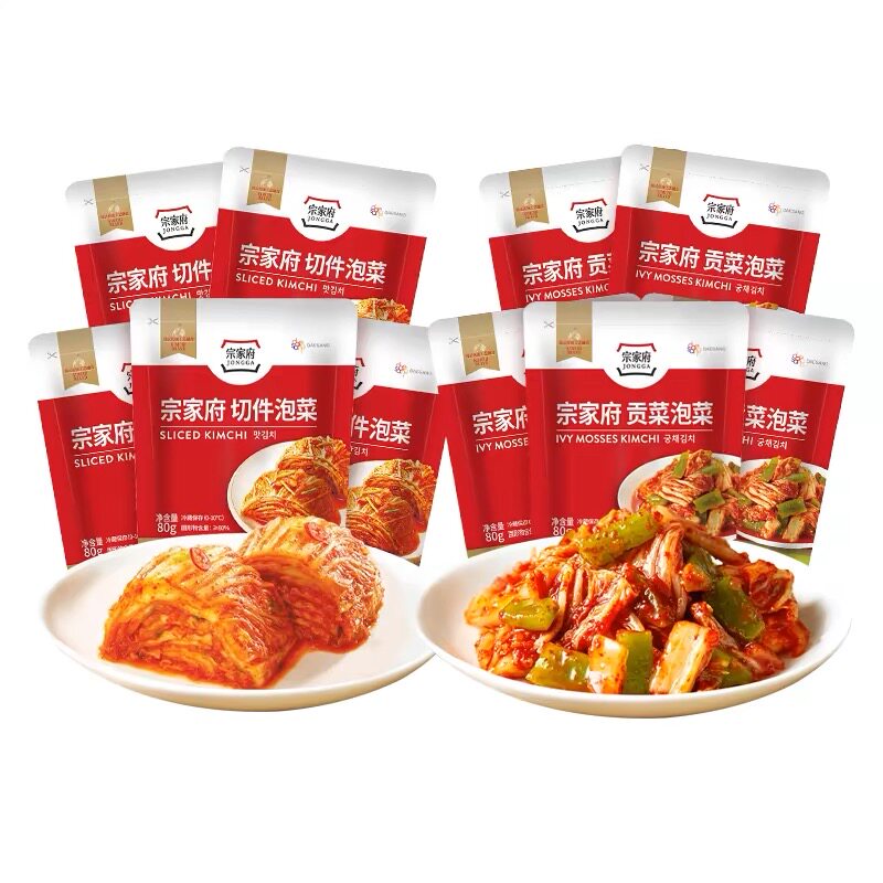宗家府辣白菜贡菜韩国下饭菜麻辣海带丝萝卜干清净园韩式切件泡菜