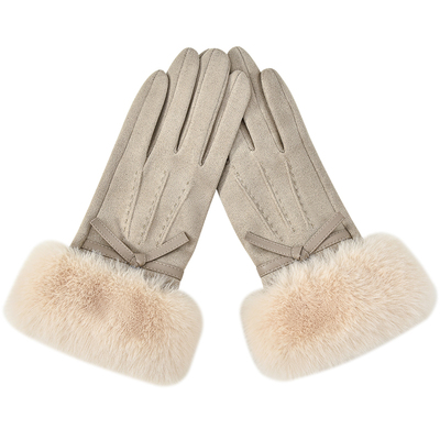 针织手套女生骑车防风保暖