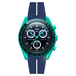 适用omega swatch表带北极光硅胶MOONSWATCH斯沃琪欧米茄联名款20
