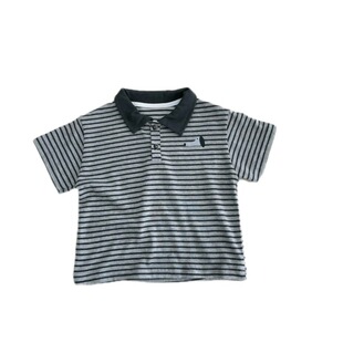 男童短袖polo衫夏季男宝宝柔软薄款不闷热撞色领儿童t恤条纹上衣