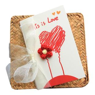 玩物得字原创手绘誓词卡浪漫文艺新郎新娘婚礼誓言卡手卡DIY卡片