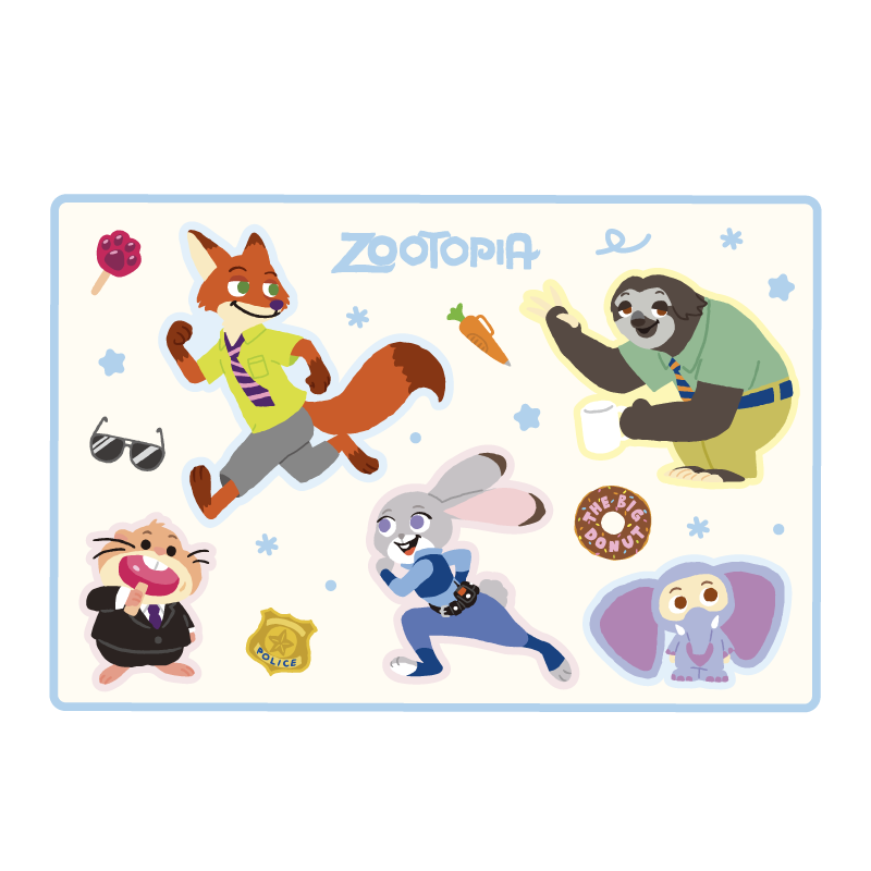 言仓疯狂动物城毛毯迪士尼正版