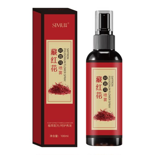新款丝幕藏红花何首乌草本植萃护发精油滋润补水黑发免洗喷雾