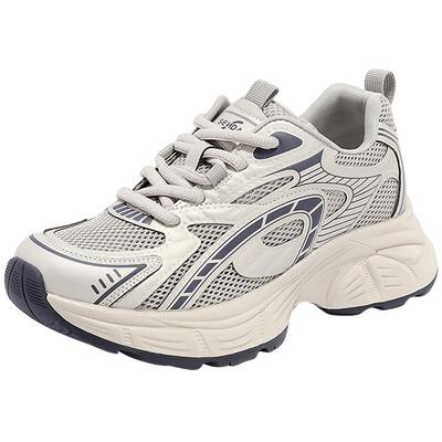 森达网面老爹鞋女款春夏新商场同款户外运动透气休闲鞋XMG01BM5