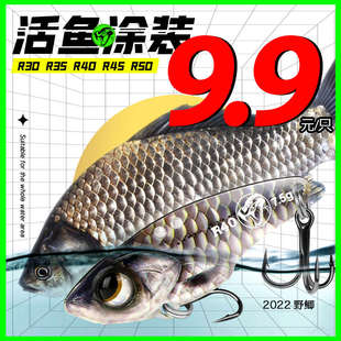 大河奔流响尾蛇VIB实战装 远投金属路亚饵 R30R35R40R45R50活鱼涂装
