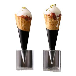 冰淇淋架子蛋筒架蛋卷架冰激凌底座支架甜筒透明亚克力雪糕架定制