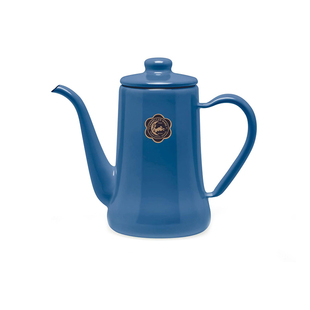 日本野田珐琅月兔印手冲咖啡壶 搪瓷水壶珐琅瓷壶 细口壶现货包邮