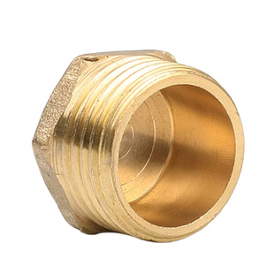 全铜加厚4分6分内丝外丝堵头堵帽四分六分水管闷头管堵管帽铜堵头