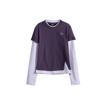 户外山系假两件凉感速干长袖T恤