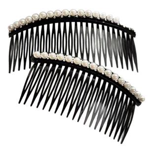 珍珠发夹女后脑勺前额插梳发卡刘海夹碎发整理神器头发夹子头饰夏