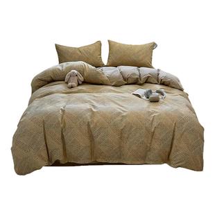 无印良品中古风被套床单全棉纯棉150x200x230cm单件被罩民宿酒店