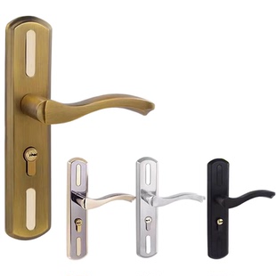 房门锁家用通用型卧室内门欧式锁具三件套静音红木门旧门换锁可调