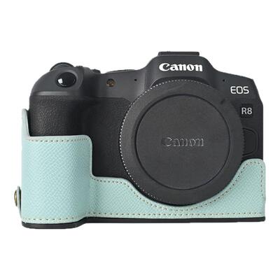 适用于佳能R8保护套微单R50R8底座R7R10皮壳R6II配件R100rp相机包