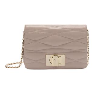 【春夏新品】FURLA芙拉1927羊皮迷你女士单肩斜挎包菱格链条包