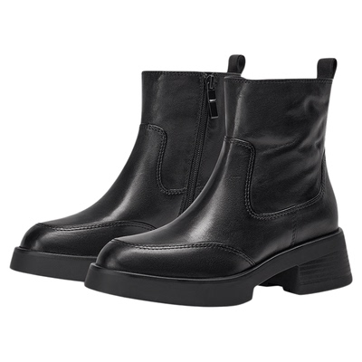 KISSCAT接吻猫[第五大道]英伦风切尔西靴25冬新通勤厚底时装靴女