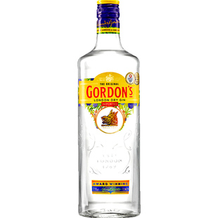 英国哥顿伦敦干味金酒700mL歌顿Gordon's杜松子酒干味毡酒GIN洋酒