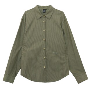 鹿与飞鸟[Sea Cabin]“森林野游记”三色磨毛条纹棉刺绣衬衫6317