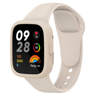 适用红米手表3表带液态硅胶保护套redmiwatch3保护壳官方原装同款材质青春版小米智能运动Watch1/2代男女配件