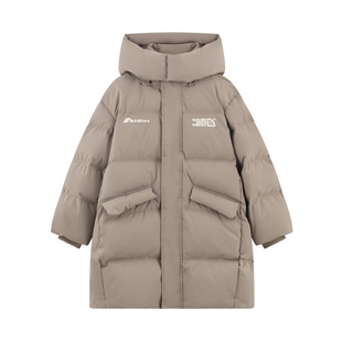 ei童装儿童加长加厚羽绒服2025冬装新款过膝款保暖长款外套亲子装