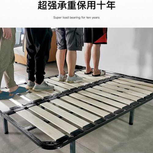 排骨架床架支撑架床板床架子可折叠实木钢架加厚龙骨架