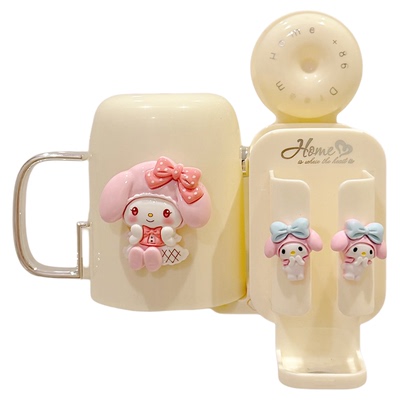 儿童免打孔电动牙刷置物架