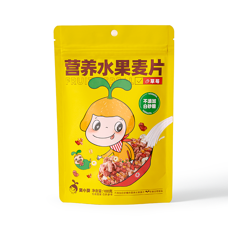窝小芽营养水果麦片早餐谷物酸奶草莓益生菌燕麦即食冲饮旗舰店