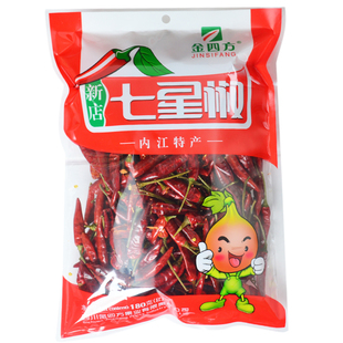 金四方新店七星椒180g特香辣朝天椒小米椒干海椒四川威远特产辣椒